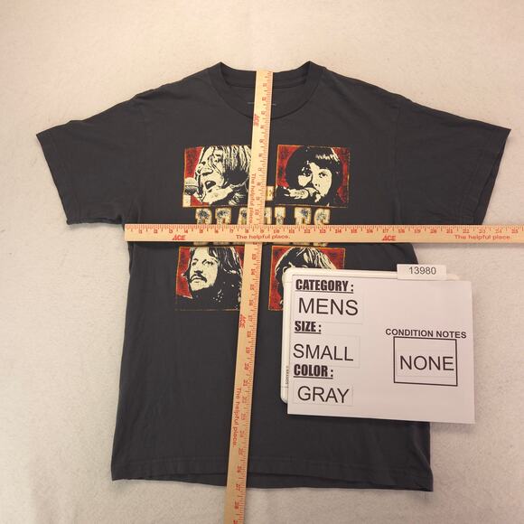 Beatles Band Short Sleeve Graphic Casual T Shirt Mens Size Small S Gray - Picture 5 of 9